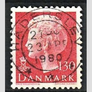 FRIMRKER DANMARK | 1979 - AFA 678 - Dronning Margrethe - 130 re rd - Pragt Stemplet Haderslev