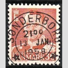 FRIMRKER DANMARK | 1952-53 - AFA 337 - Fr. IX 30 re rd - Lux Stemplet