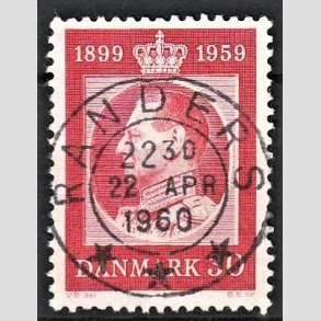 FRIMRKER DANMARK | 1959 - AFA 374 - Frederik IX 60 r - 30 re rd - Pragt Stemplet Randers