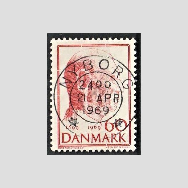 FRIMRKER DANMARK | 1969 - AFA 481 - Fredrik IX 70 r - 60 re rd - Pragt Stemplet Nyborg