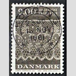 FRIM�RKER DANMARK | 1980 - AFA 713 - S�nderjyske kniplinger - 2,00 Kr. gr�brun - Pragt Stemplet Kolding
