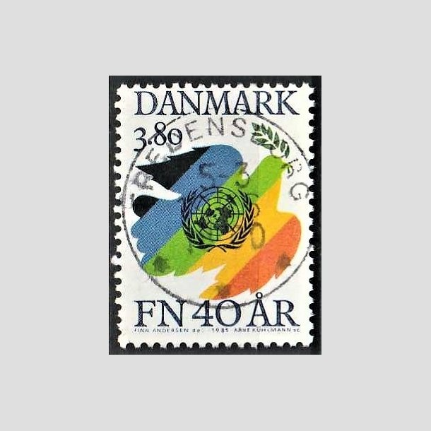 FRIMRKER DANMARK | 1985 - AFA 841 - FN 40 r - 3,80 Kr. flerfarvet - Pragt Stemplet 