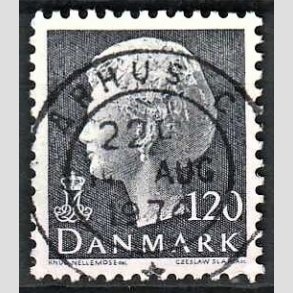FRIMRKER DANMARK | 1974 - AFA 564 - Dronning Margrethe - 120 re grbl - Pragt Stemplet 