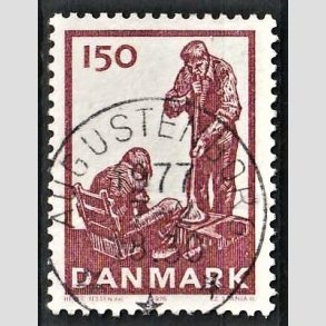FRIM�RKER DANMARK | 1976 - AFA 630 - Dansk glasproduktion - 150 �re brunlilla - Pragt Stemplet