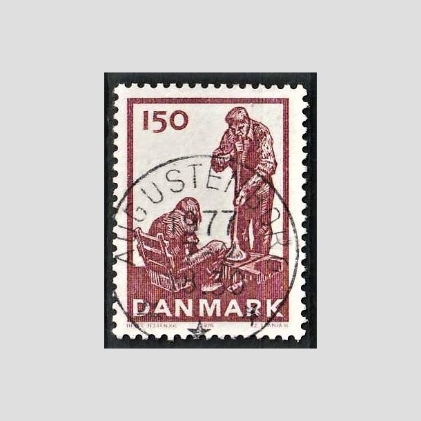 FRIMRKER DANMARK | 1976 - AFA 630 - Dansk glasproduktion - 150 re brunlilla - Pragt Stemplet