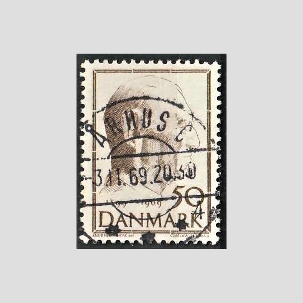 FRIMRKER DANMARK | 1969 - AFA 480 - Fredrik IX 70 r - 50 re brun - Pragt Stemplet rhus C