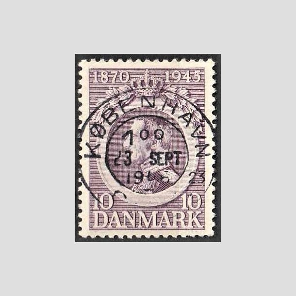 FRIMRKER DANMARK | 1945 - AFA 290 - Chr. X 75 r 10 re violet - Pragt Stemplet 