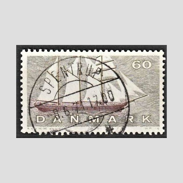 FRIMRKER DANMARK | 1970 - AFA 505 - Dansk Skibsfart - 60 re groliv/rdbrun - Pragt Stemplet 