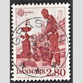 FRIM�RKER DANMARK | 1986 - AFA 870 - Europam�rker - 2,80 Kr. r�d - Pragt Stemplet Gr�sten