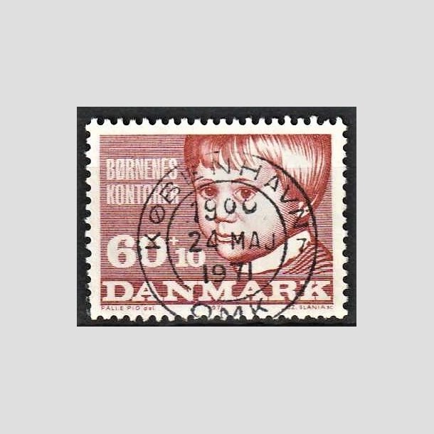 FRIMRKER DANMARK | 1971 - AFA 512 - Brnenes kontor - 60 + 10 re brunrd - Pragt Stemplet