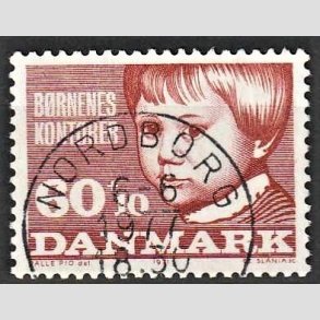 FRIMRKER DANMARK | 1971 - AFA 512 - Brnenes kontor - 60 + 10 re brunrd - Pragt Stemplet Nordborg