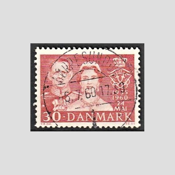 FRIMRKER DANMARK | 1960 - AFA 384 - Slvbryllup - 30 re rd - Pragt Stemplet