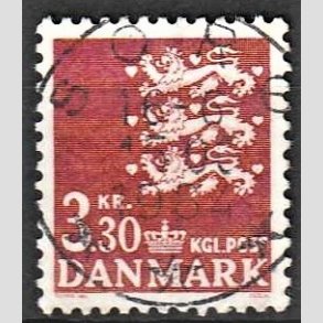 FRIMRKER DANMARK | 1981 - AFA 722 - Rigsvben 3,30 Kr. rdbrun - Lux Stemplet