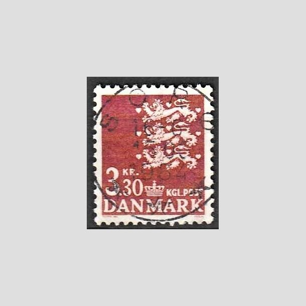 FRIMRKER DANMARK | 1981 - AFA 722 - Rigsvben 3,30 Kr. rdbrun - Lux Stemplet