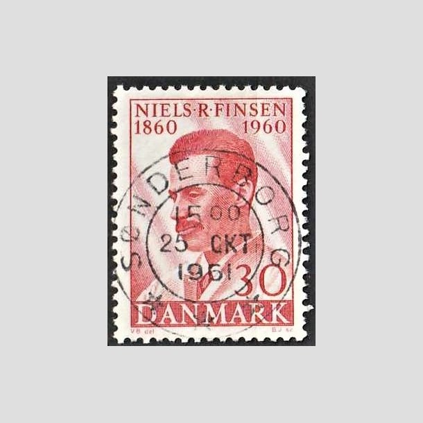 FRIMRKER DANMARK | 1960 - AFA 387 - Niels R. Finsen - 30 re rd - Pragt Stemplet Snderborg