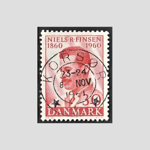 FRIMRKER DANMARK | 1960 - AFA 387 - Niels R. Finsen - 30 re rd - Pragt Stemplet Korsr