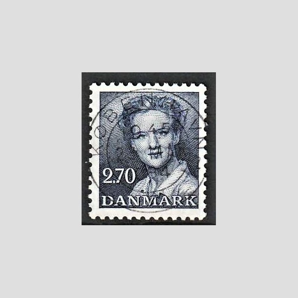 FRIMRKER DANMARK | 1982 - AFA 752 - Dronning Margrethe - 2,70 Kr. bl - Pragt Stemplet 