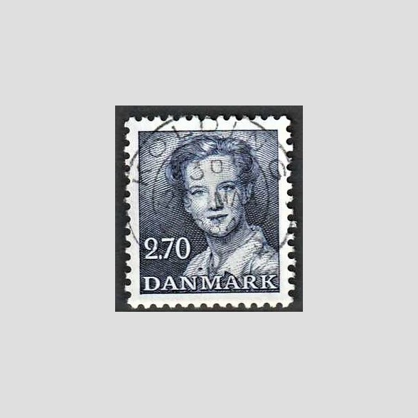 FRIMRKER DANMARK | 1982 - AFA 752 - Dronning Margrethe - 2,70 Kr. bl - Pragt Stemplet Kolding