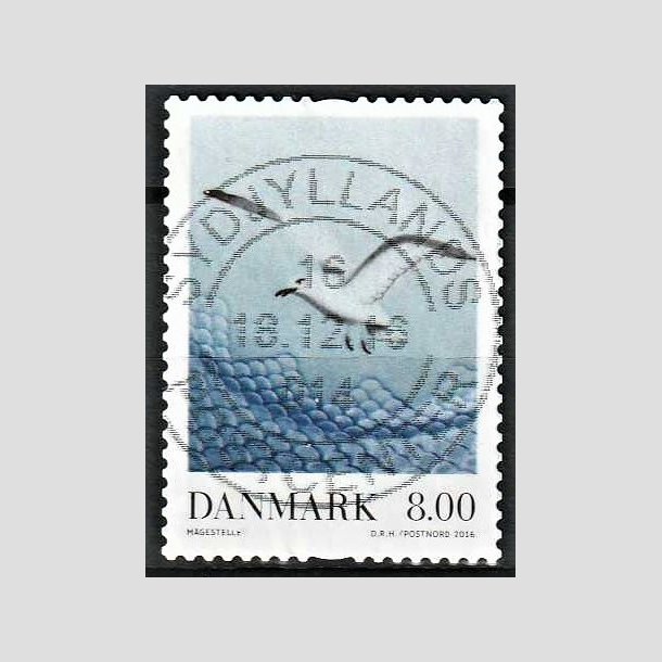 FRIMRKER DANMARK | 2016 - AFA 1870 - Dansk porceln - 8,00 Kr. Mgestellet - Pragt Stemplet 