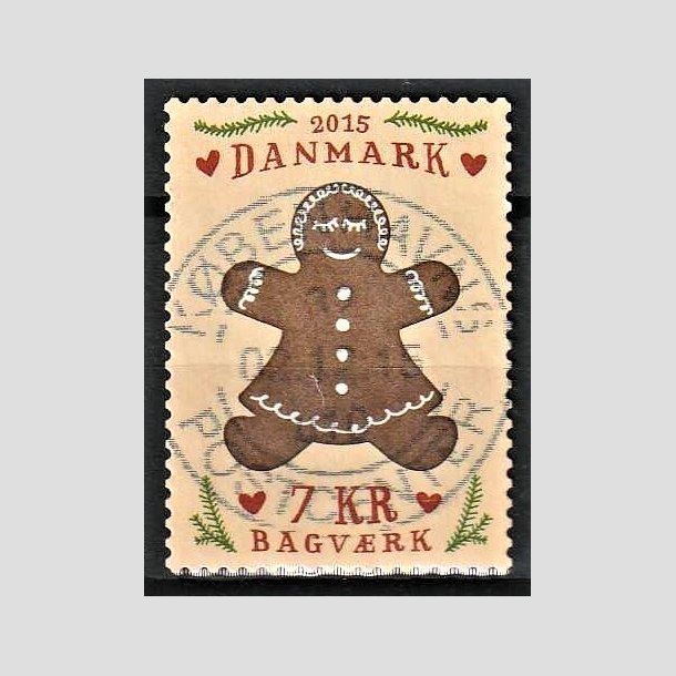 FRIMRKER DANMARK | 2015 - AFA 1836 - Bagvrk - 7,00 Kr. kagekone - Pragt Stemplet