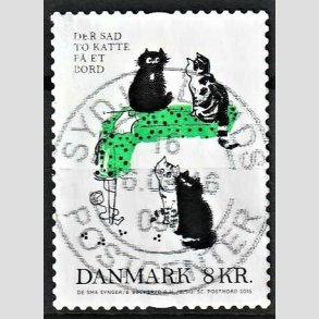 FRIM�RKER DANMARK | 2016 - AFA 1863 - B�rnesange - 8,00 Kr. flerfarvet - Pragt Stemplet 