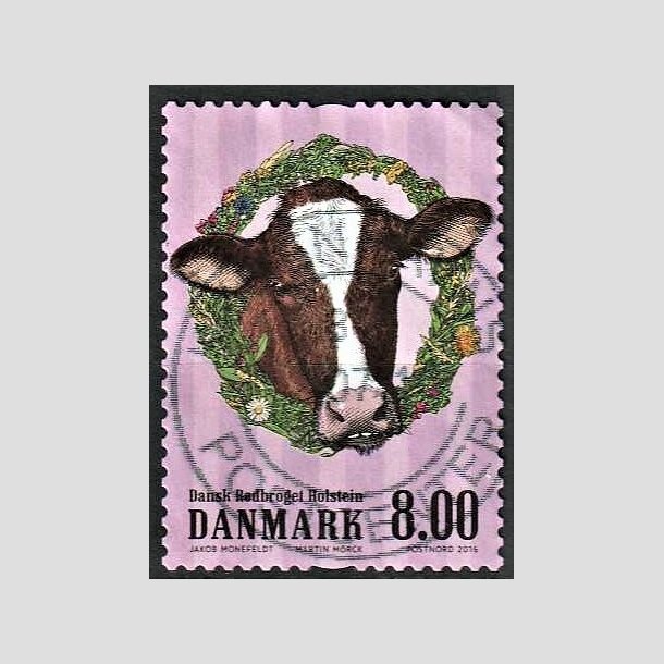 FRIMRKER DANMARK | 2016 - AFA 1848 - Grdens dyr - 8,00 Kr. ko - Pragt Stemplet