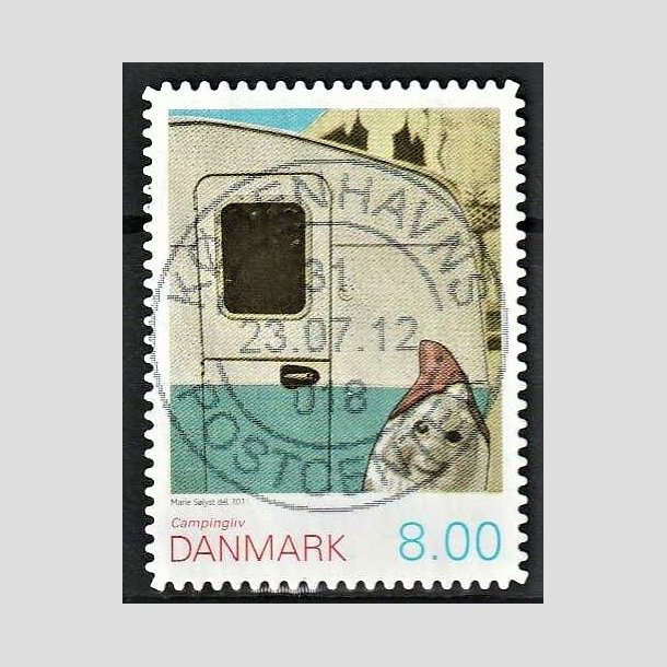 FRIMRKER DANMARK | 2011 - AFA 1653Ea - Campingliv - 8,00 Kr. flerfarvet - Lux Stemplet