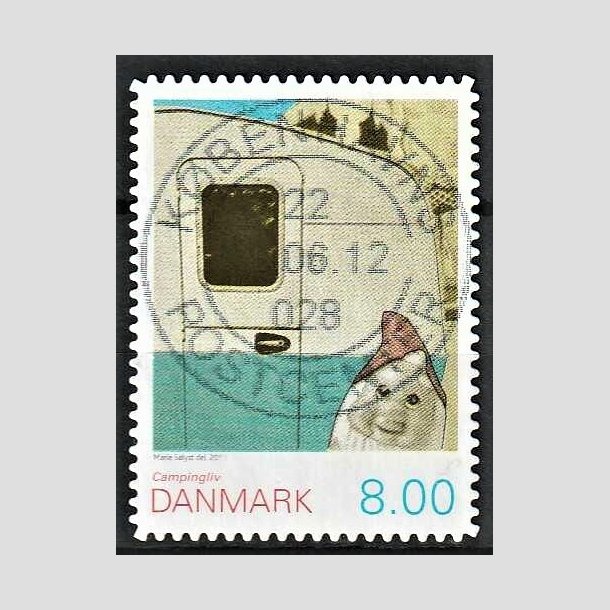 FRIMRKER DANMARK | 2011 - AFA 1653Ea - Campingliv - 8,00 Kr. flerfarvet - Lux Stemplet