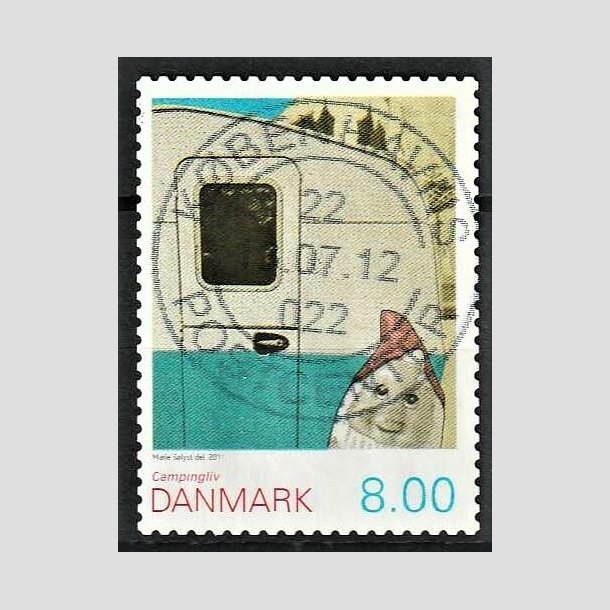 FRIMRKER DANMARK | 2011 - AFA 1653E - Campingliv - 8,00 Kr. flerfarvet - Lux Stemplet