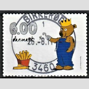 FRIM�RKER DANMARK | 2011 - AFA 1668 - B�rne-tv - 6,00 Kr. flerfarvet - Lux Stemplet Birker�d