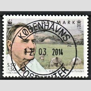 FRIMRKER DANMARK | 2009 - AFA 1570 - WWF - 5,50 + 0,50 Kr. flerfarvet - Pragt Stemplet