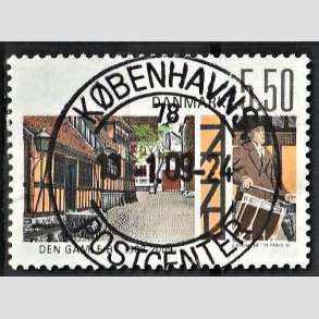 FRIM�RKER DANMARK | 2009 - AFA 1563 - Den gamle by - 5,50 Kr. flerfarvet - Pragt Stemplet