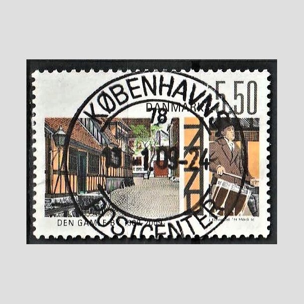 FRIMRKER DANMARK | 2009 - AFA 1563 - Den gamle by - 5,50 Kr. flerfarvet - Pragt Stemplet