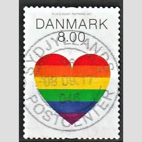 FRIM�RKER DANMARK | 2017 - AFA 1900 - Pride. - 8,00 kr. flerfarvet p� klip - Pragt Stemplet 