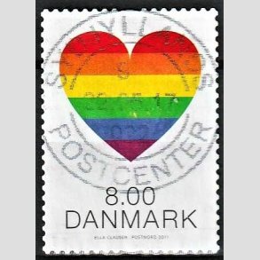 FRIM�RKER DANMARK | 2017 - AFA 1899 - Pride. - 8,00 kr. flerfarvet - Pragt Stemplet 