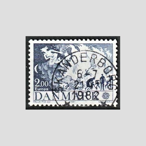 FRIMRKER DANMARK | 1981 - AFA 728 - Folklore - 2,00 Kr. bl - Pragt Stemplet