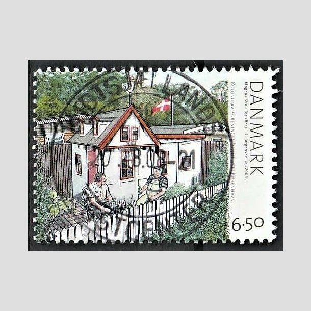 FRIMRKER DANMARK | 2008 - AFA 1549 - Kolonihaver - 6,50 Kr. flerfarvet - Pragt Stemplet