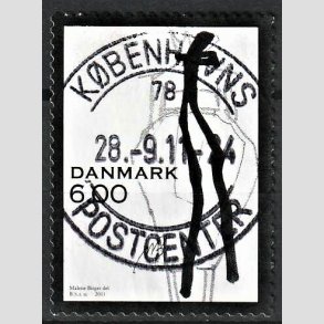 FRIM�RKER DANMARK | 2011 - AFA 1671 - Mode - 6,00 Kr. flerfarvet - Lux Stemplet