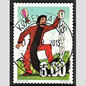 FRIM�RKER DANMARK | 2013 - AFA 1736 - B�rne-TV - 8,00 Kr. flerfarvet - Pragt Stemplet