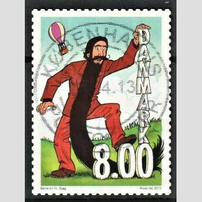 FRIM�RKER DANMARK | 2013 - AFA 1736 - B�rne-TV - 8,00 Kr. flerfarvet - Pragt Stemplet