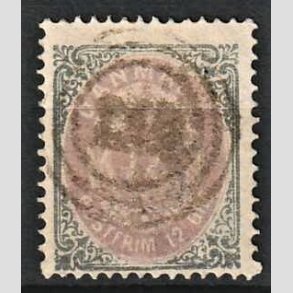 FRIM�RKER DANMARK | 1875 - AFA 26 - 12 �re gr�/violet - Stemplet