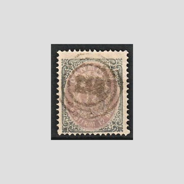 FRIMRKER DANMARK | 1875 - AFA 26 - 12 re gr/violet - Stemplet