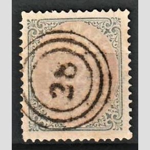FRIM�RKER DANMARK | 1875 - AFA 26 - 12 �re gr�/violet - Stemplet