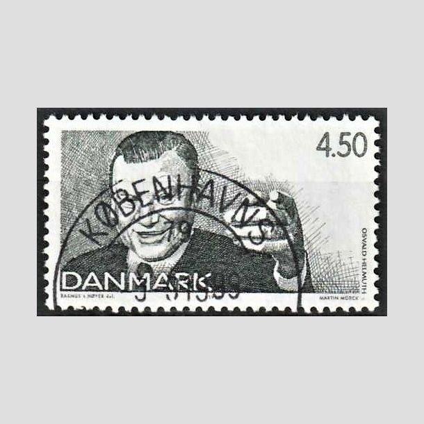 FRIMRKER DANMARK | 1999 - AFA 1213 - Dansk revy - 4,50 Kr. grn - Pragt Stemplet