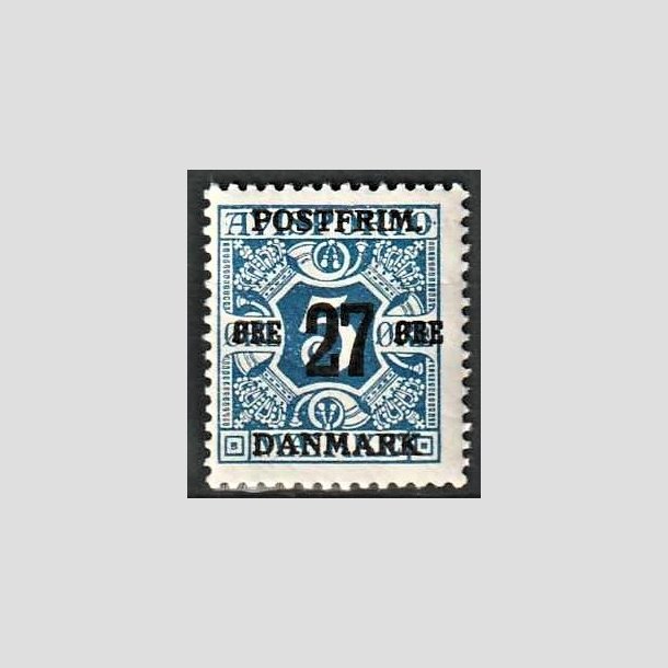 FRIMRKER DANMARK | 1918 - AFA 86 - 27 re/5 re bl provisorier - Postfrisk