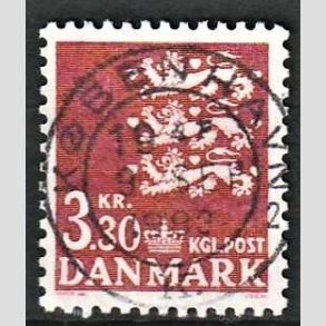 FRIMRKER DANMARK | 1981 - AFA 722 - Rigsvben 3,30 Kr. rdbrun - Lux Stemplet