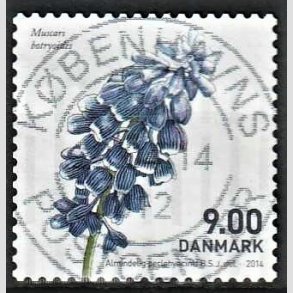 FRIM�RKER DANMARK | 2014 - AFA 1767 - For�rsblomster - 9,00 Kr. flerfarvet - Pragt Stemplet 