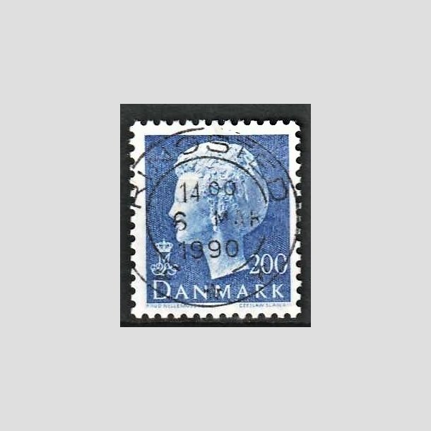FRIMRKER DANMARK | 1981 - AFA 729 - Dronning Margrethe - 200 re bl - Pragt Stemplet Ringsted