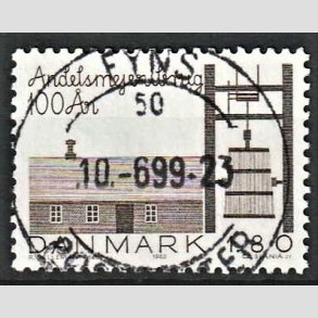 FRIM�RKER DANMARK | 1982 - AFA 754 - Andelmejeribruget 100 �r - 1,80 Kr. brun - Pragt Stemplet