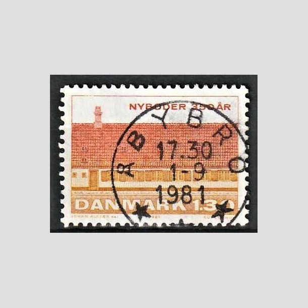 FRIMRKER DANMARK | 1981 - AFA 725 - Nyboder 350 r - 1,30 Kr. flerfarvet - Pragt Stemplet bybro